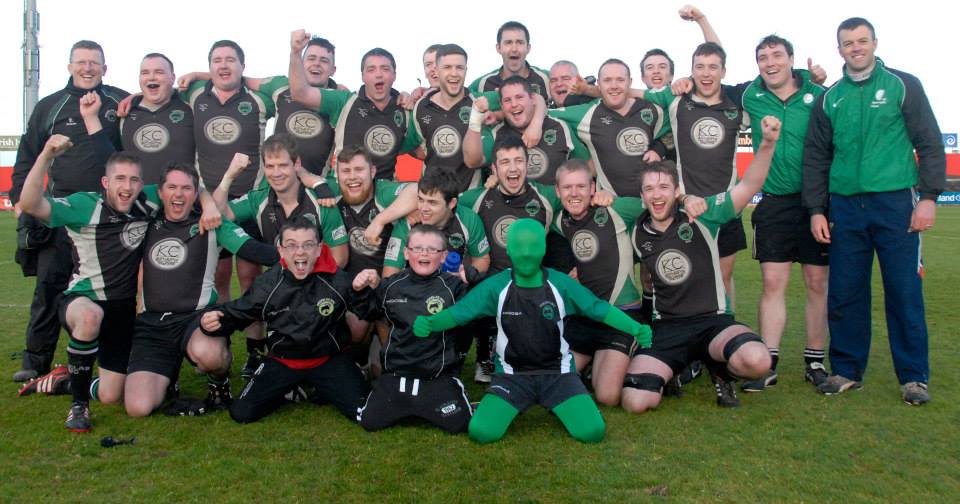 Douglas RFC team celebrating